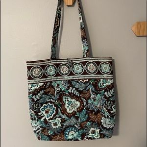 Vera Bradley Tote Java Blue Retired Pattern